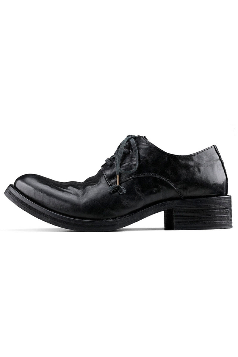 【送料関税込】Hanqiaoriji Leather Derby Shoes Leather Platform Derby Shoes – Copping Zone